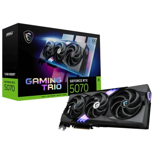 Tarjeta Gráfica MSI GeForce RTX 5070 GAMING TRIO OC 12GB GDDR7 Reflex 2 RTX AI DLSS4 - MovilMania S.L