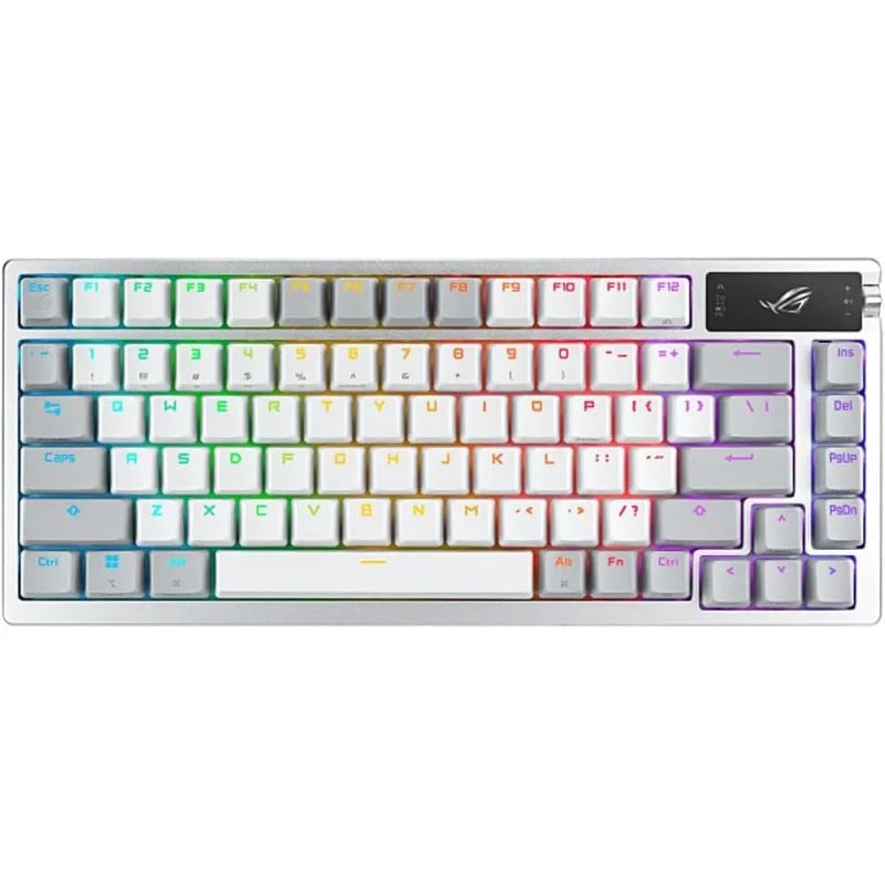 ASUS ROG Azoth Teclado Mecánico Gaming Switch ROG NX Red AZERTY Francés Blanco - MovilMania S.L