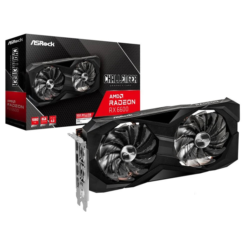 Tarjeta Gráfica AsRock Challenger D AMD Radeon RX 6600 8 GB GDDR6 - MovilMania S.L