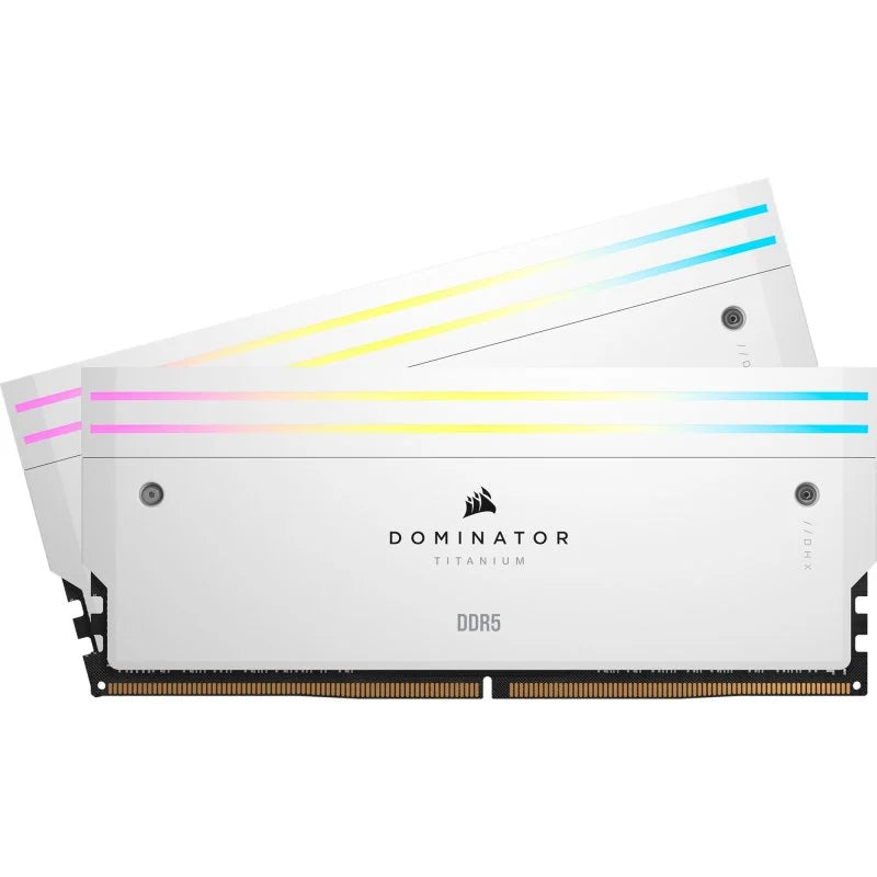 Memoria RAM Corsair Dominator Titanium DDR5 6400MHz 96GB 2x48GB CL32 XMP Blanco - MovilMania S.L