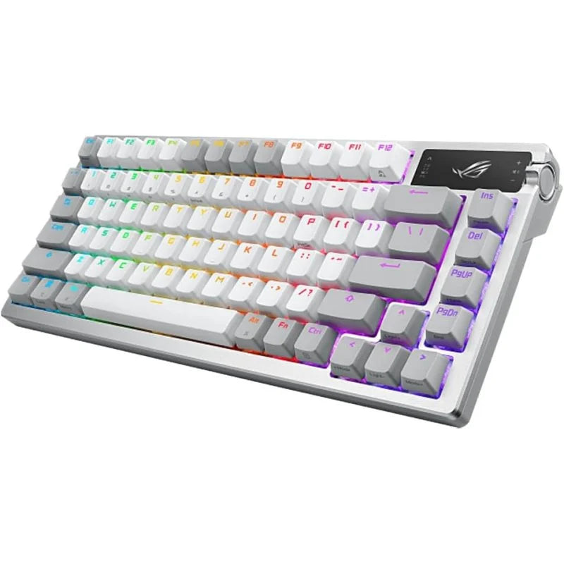 ASUS ROG Azoth Teclado Mecánico Gaming Switch ROG NX Red AZERTY Francés Blanco - MovilMania S.L