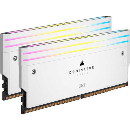 Memoria RAM Corsair Dominator Titanium DDR5 6400MHz 96GB 2x48GB CL32 XMP Blanco - MovilMania S.L