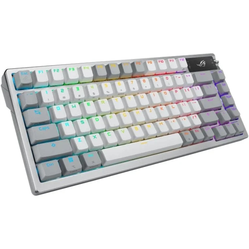 ASUS ROG Azoth Teclado Mecánico Gaming Switch ROG NX Red AZERTY Francés Blanco - MovilMania S.L