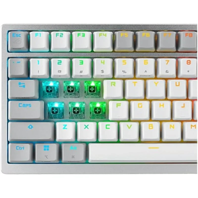ASUS ROG Azoth Teclado Mecánico Gaming Switch ROG NX Red AZERTY Francés Blanco - MovilMania S.L