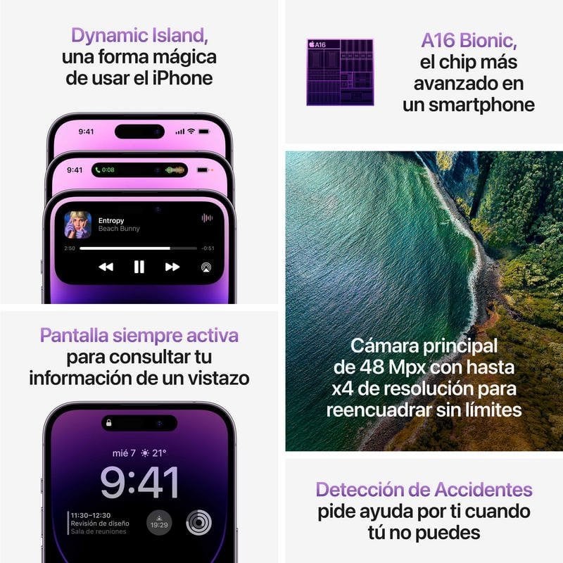 iPhone 14 Pro Max 256GB Morado Reluciente - MovilMania S.L