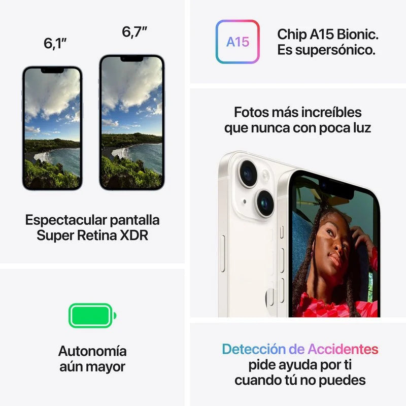 Apple iPhone 14 256GB Negro Medianoche - MovilMania S.L